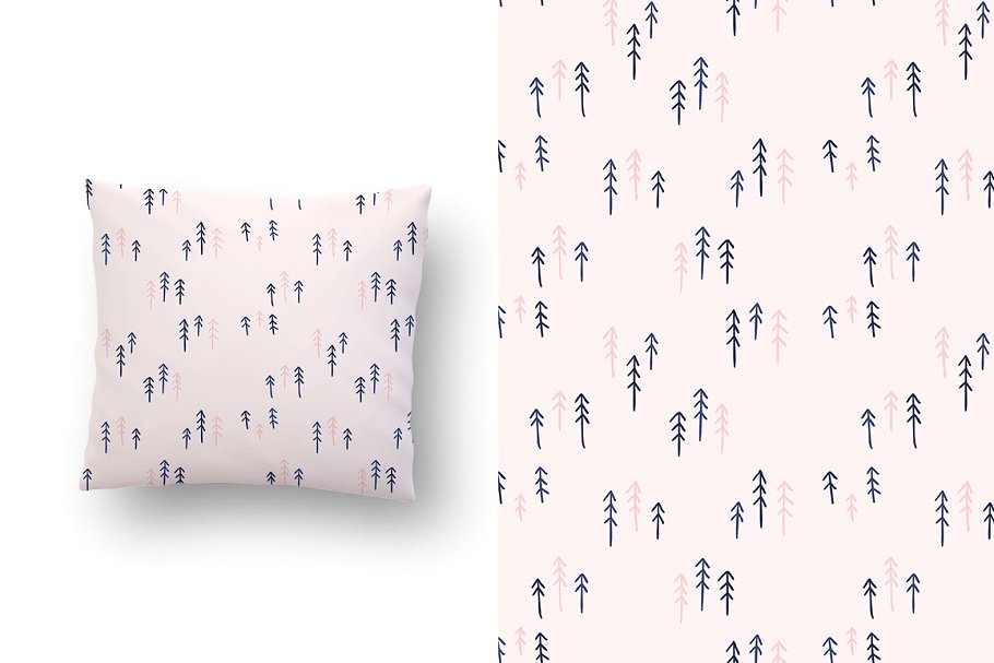 冬季仙境圣诞花样图案 Winter Wonderland Christmas Patterns插图(1)