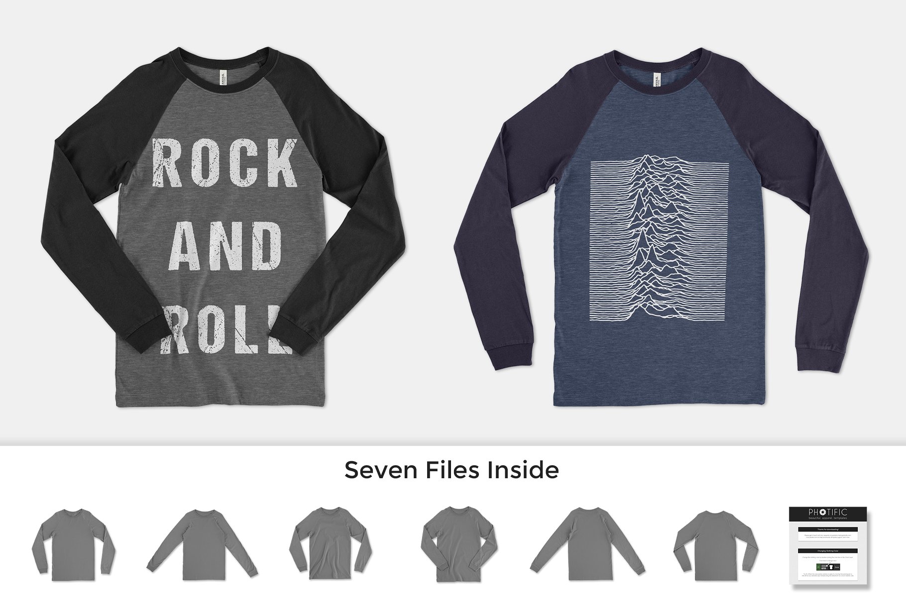 长袖篮球帆布T恤样机模板 Bella Canvas 3000 Baseball Tee插图(1)