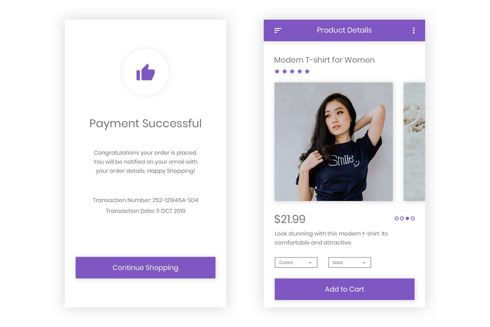 时尚服饰电商APP应用UI设计素材库精选套件 Fashion – Ecommerce Shopping App Adobe Illustrator插图(7)