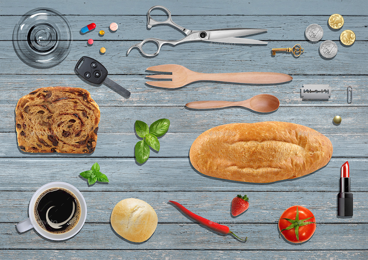 A4尺寸的杂志模型和场景生成器[psd]插图(6)