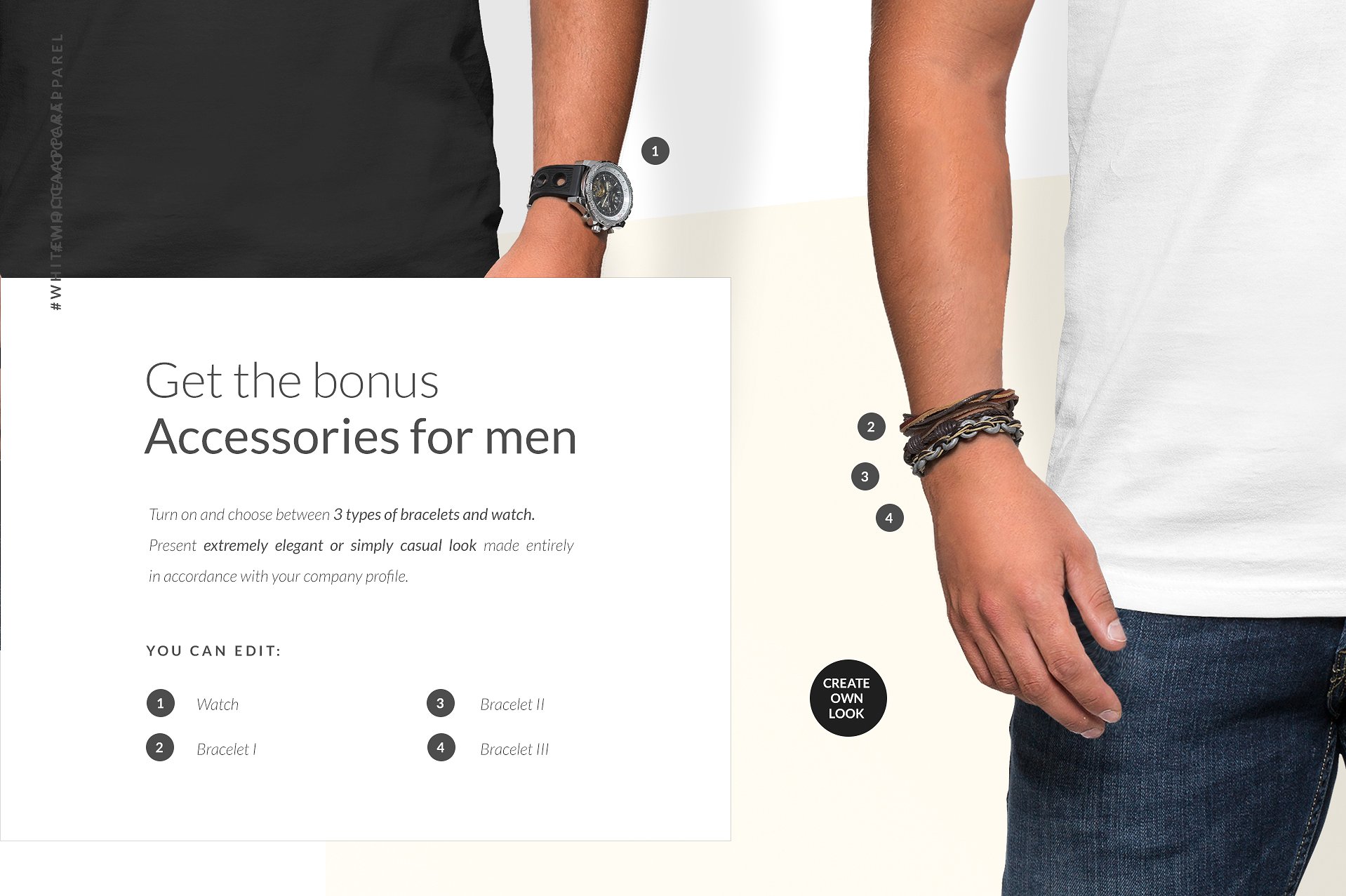 时尚简约男士T恤样机插图(15)