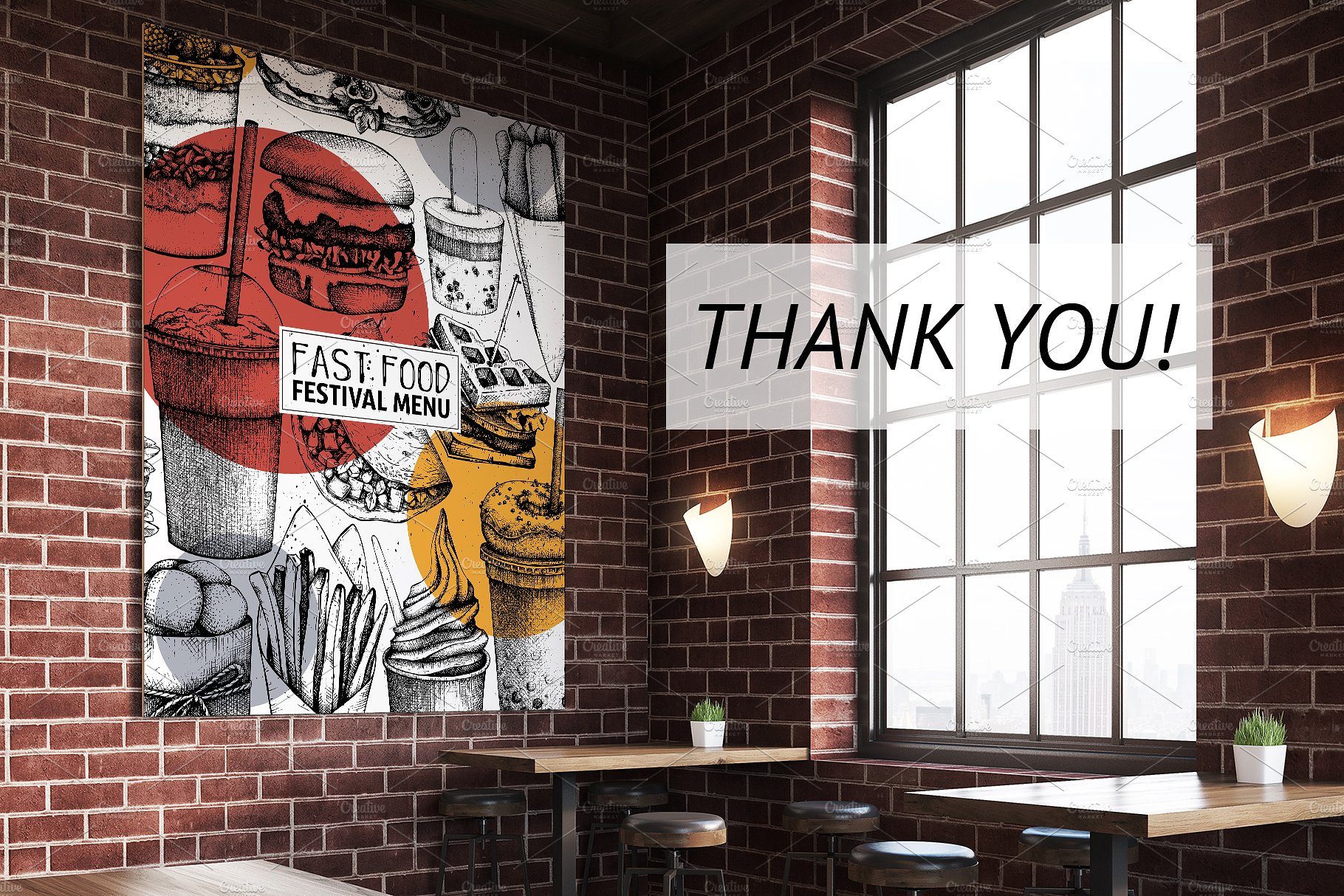 快餐食品矢量图形 Vector Fast Food Collection插图(9)