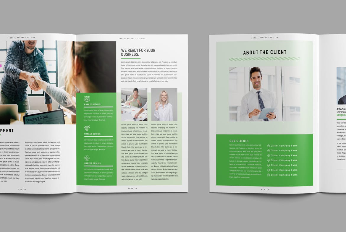 2019-2020企业年度报告/年报INDD设计模板 Annual Report插图(3)