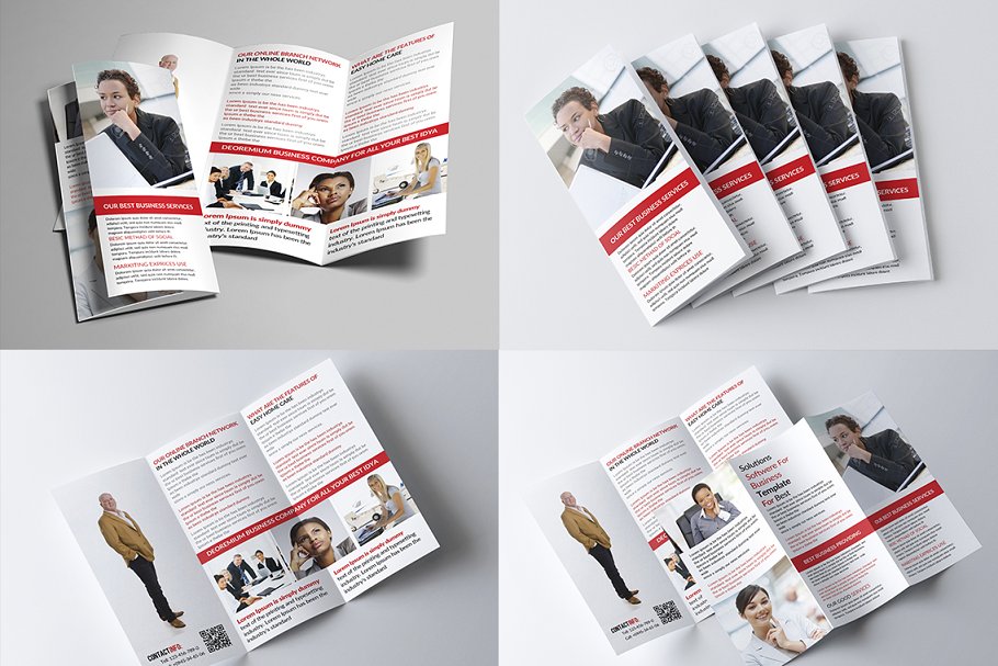 超级三折小册子模板合集 Trifold Brochure Big Bundle插图(29)