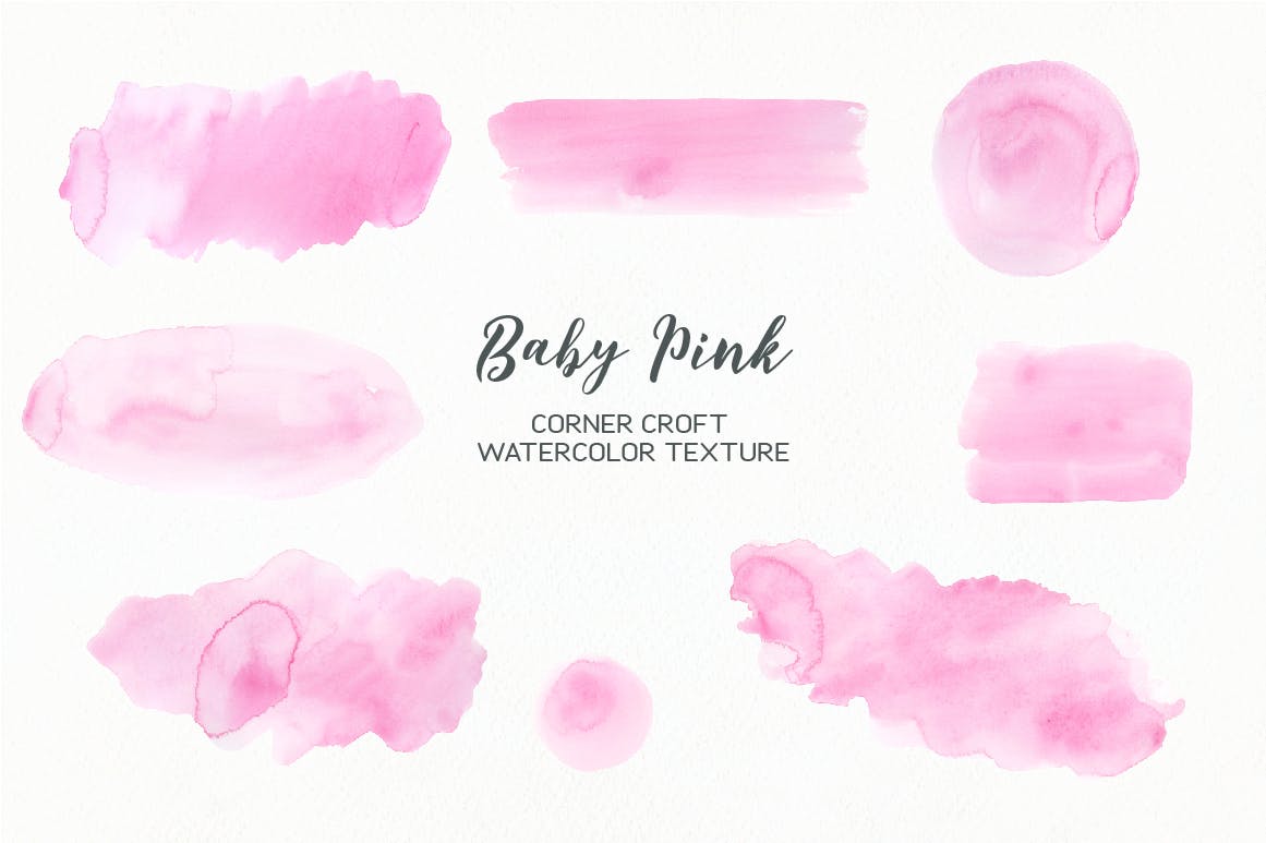 暖色调质感柔和水彩肌理纹理素材 Watercolor Texture Shades of Pastel Warm Hues插图(1)