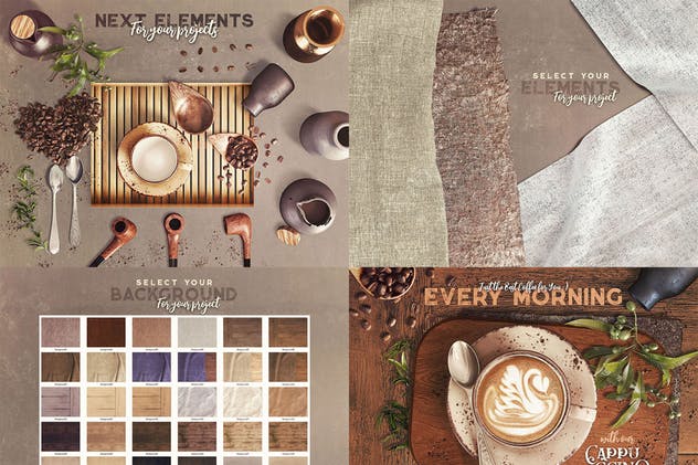 咖啡场景设计模板合集 Coffee Scene Creator插图(6)