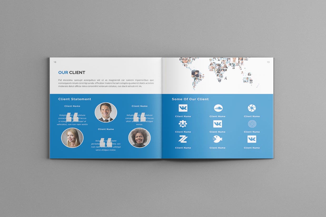 高端时尚简约商务高科技质感的画册品牌手册房地产楼书杂志书籍装帧设计模板（indd）插图(8)