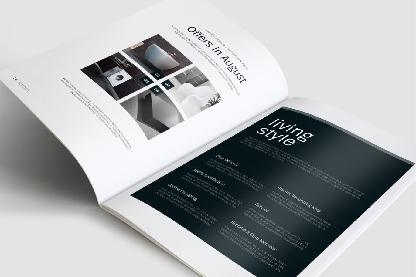 生活家居品牌产品目录/画册设计模板 Living Design – Product Catalog Template插图(7)