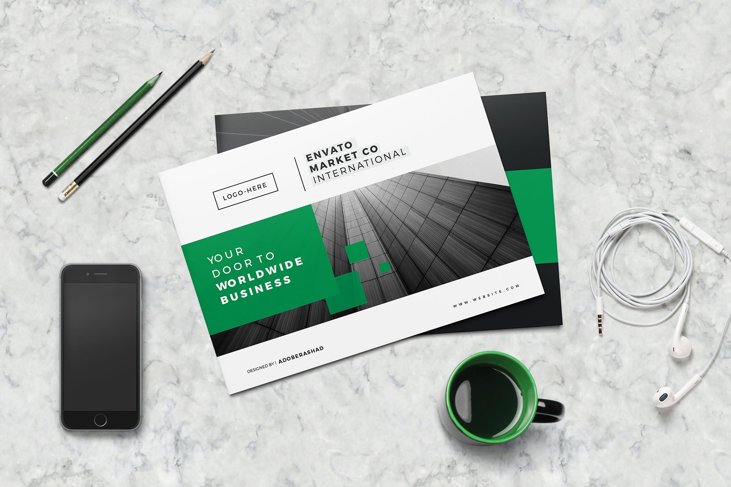 极简主义的公司介绍类小册子设计模板下载[indd]插图