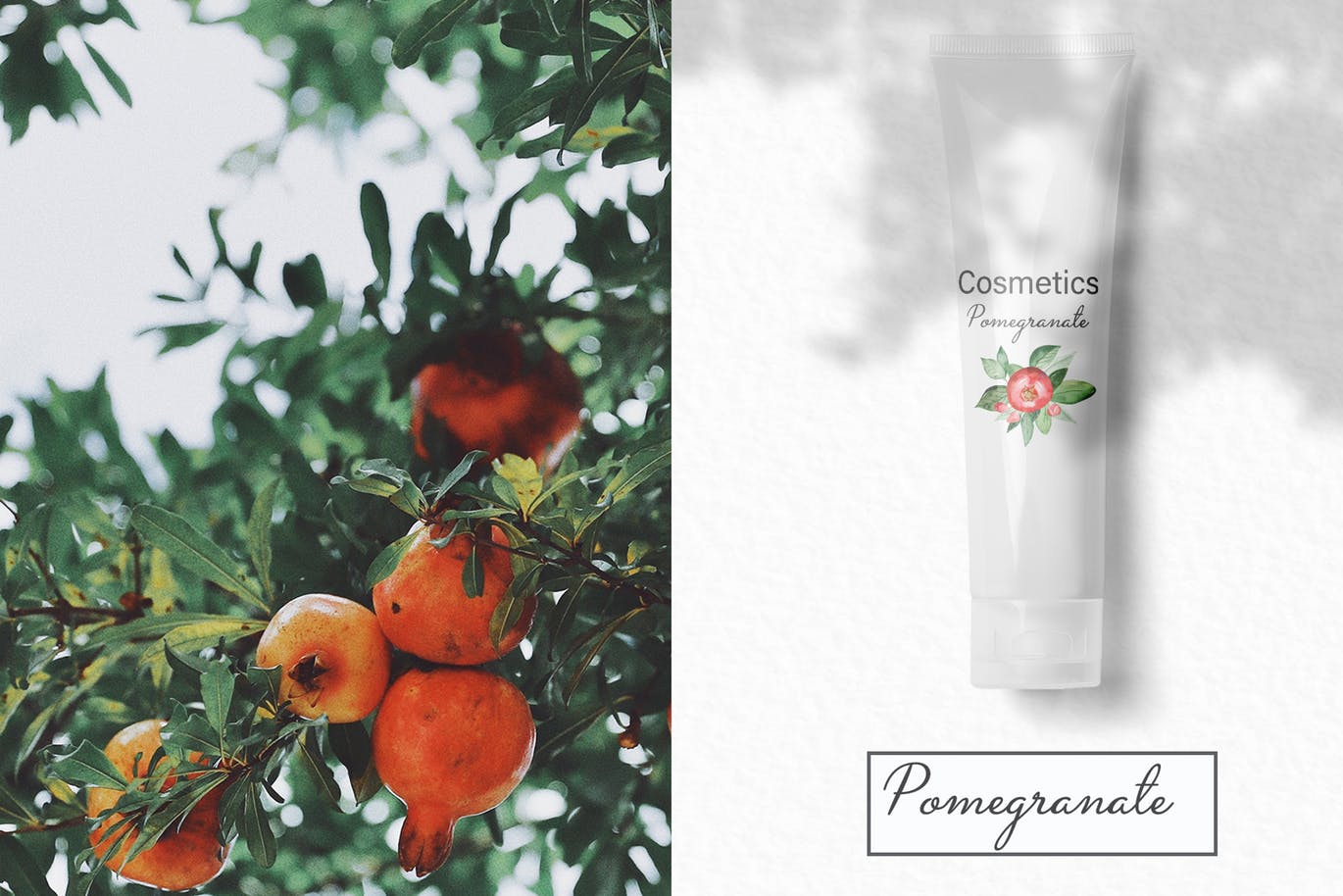 水彩石榴剪贴画/花框/花环素材库精选设计素材 Watercolor pomegranate. Clipart, frames, wreaths插图(8)