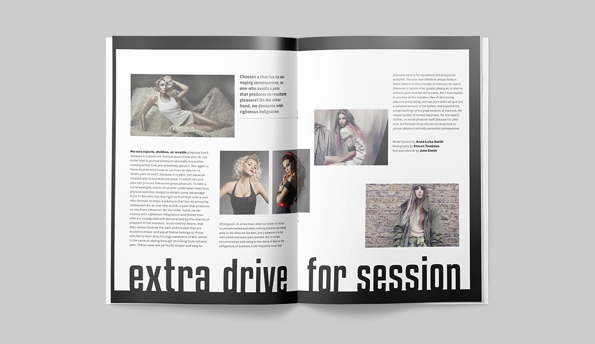 时尚/摄影/服装主题素材库精选杂志设计INDD模板 Magazine Template插图(8)