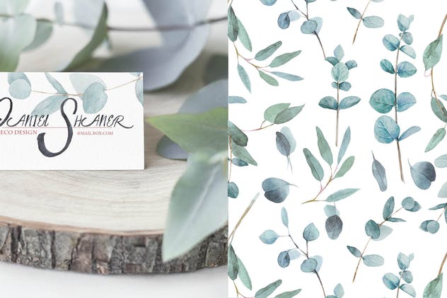 无缝水彩花卉插画纹理 Seamless patterns “Artarian” vol.2.3插图(4)