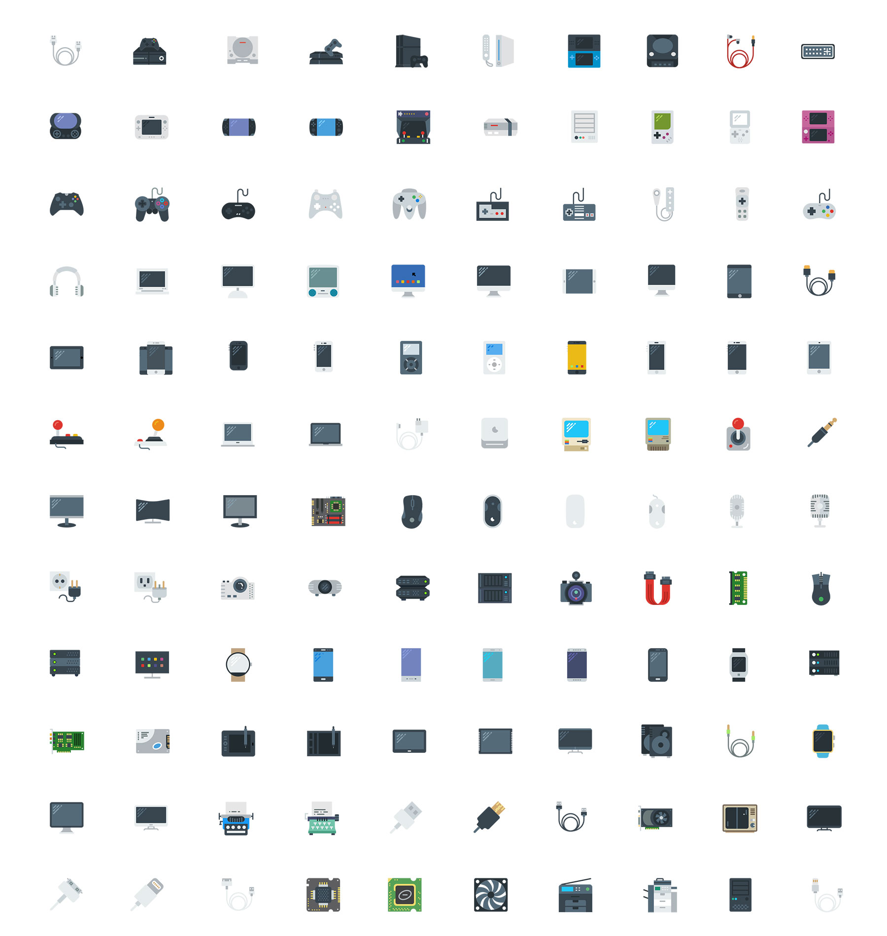 120 枚科技元素图标