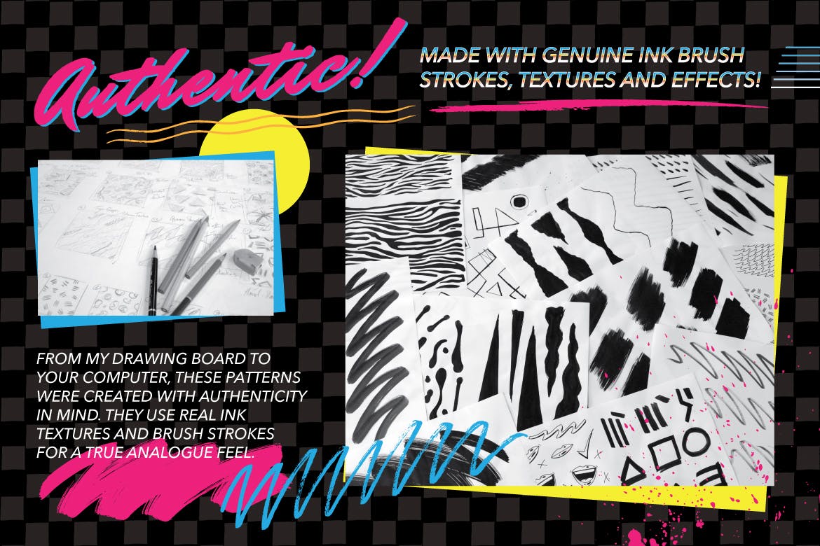 1980s年代复古潮流时尚图案设计素材v1 1980s Fashion Patterns Volume One插图(5)