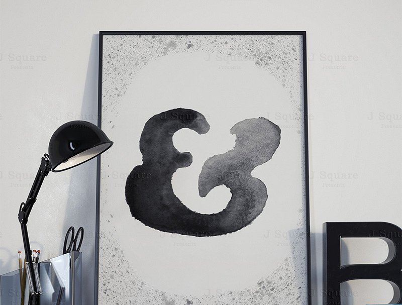 水彩字母&数字剪贴画 Watercolor Alphabet & Number Bundle插图(4)