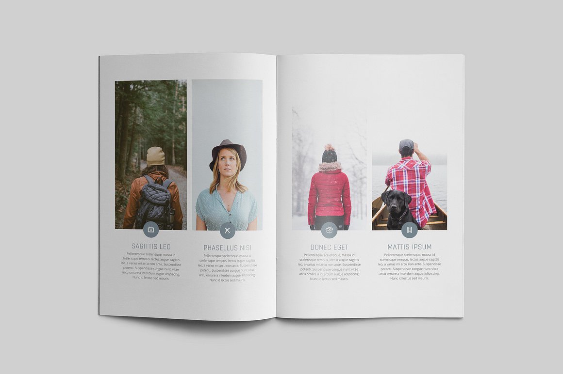 100页漂亮极简的商业化杂志模板下载[indd]插图(37)