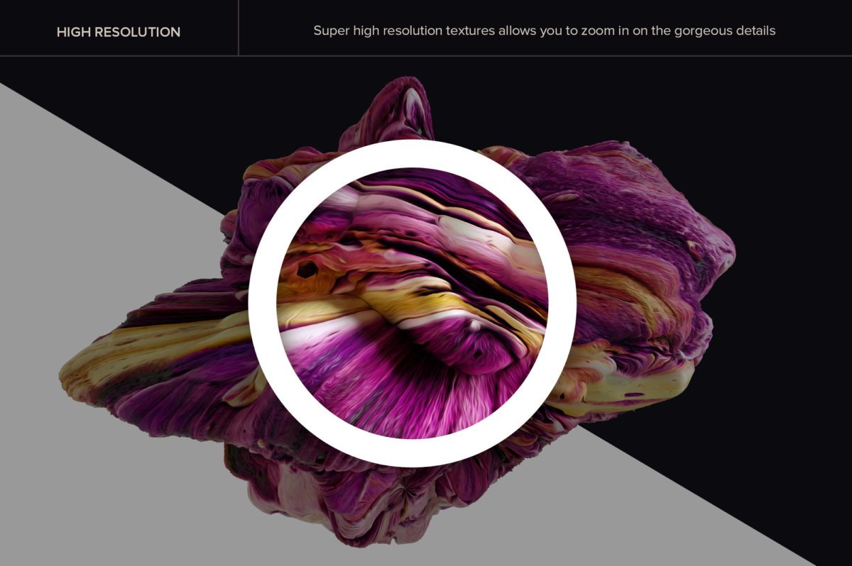 创意抽象纹理系列：15款高清3D抽象纹理&笔刷 3D Mirage, Vol. 1 (Exclusive)插图(1)