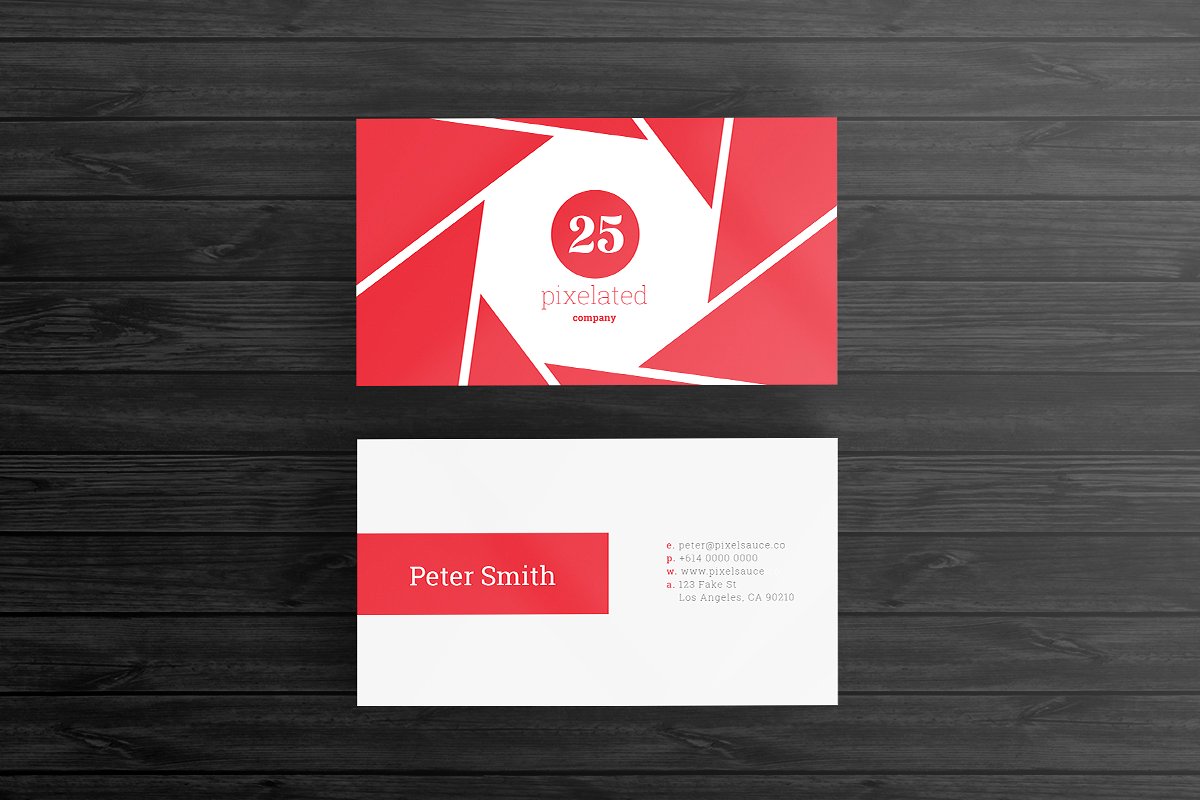 68个高端时尚简约的商务名片设计模板插图(18)