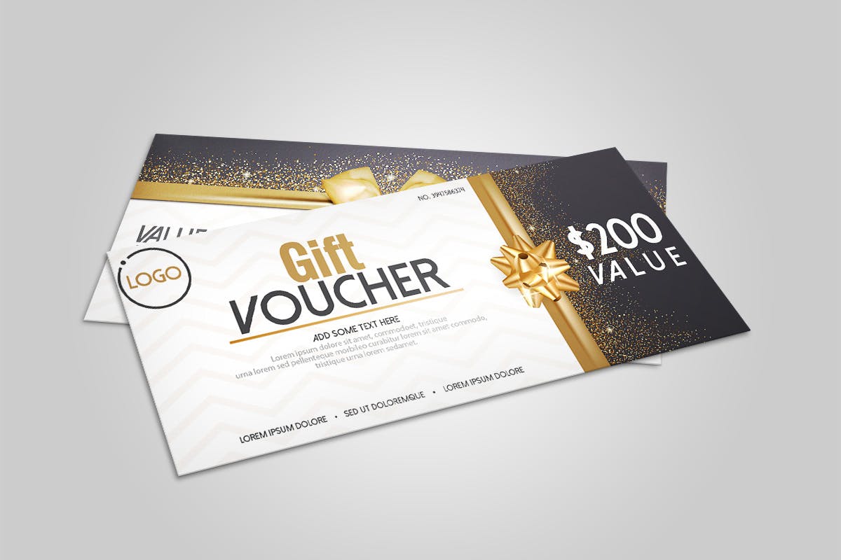 优雅礼品券/代金券设计模板 Collection of clean advertising web banners插图(2)