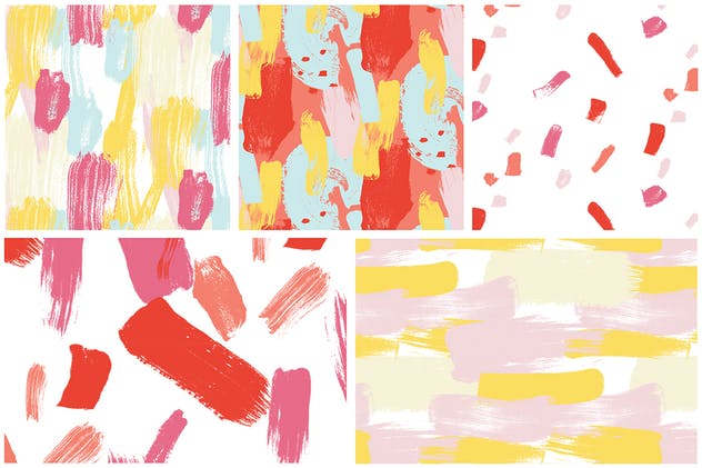 多彩液体飞溅图案纹理素材 Color Splash Patterns插图(7)
