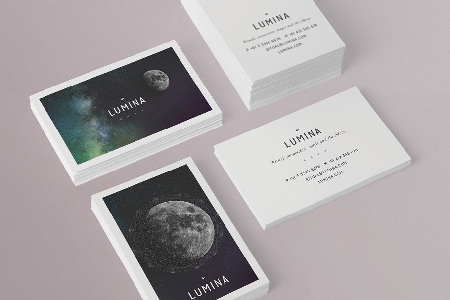高大上品牌企业名片模板 LUMINA Business Card Template插图(8)