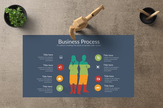项目进程进度跟踪管理PPT模板下载 ARU Powerpoint Template插图(3)