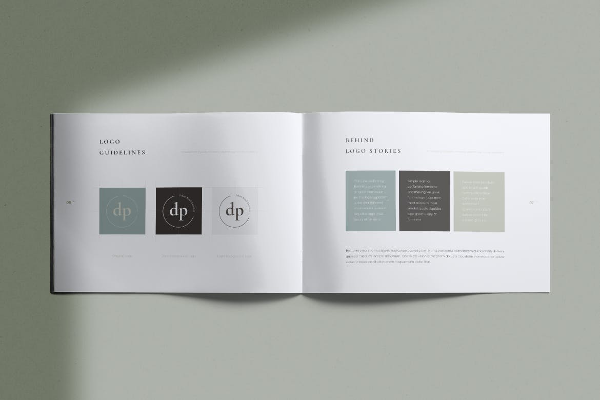 极简版式品牌VI手册设计模板 PAKEAN / Minimal Brand Guidelines插图(3)