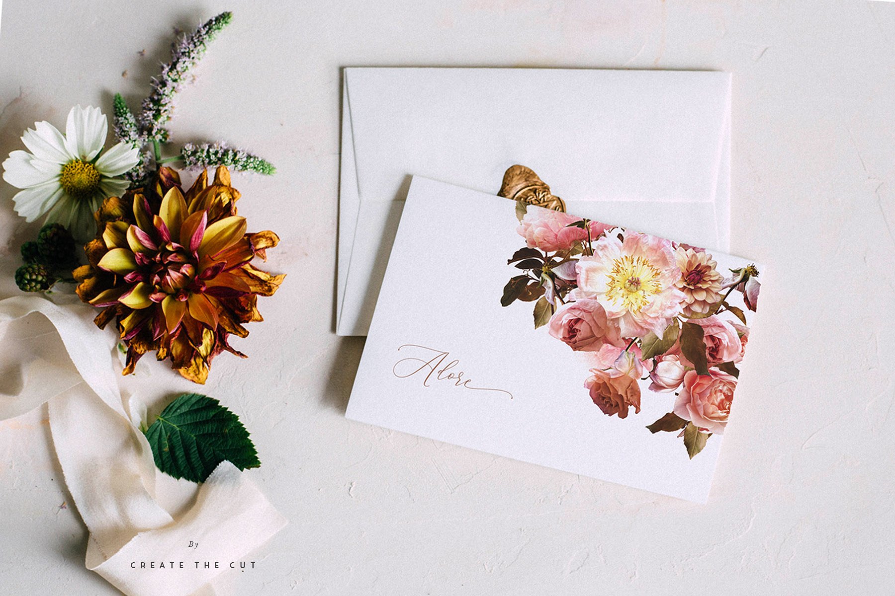 数字手绘粉色绽放牡丹插画 Digital Flower Clip Art – Wings插图(3)