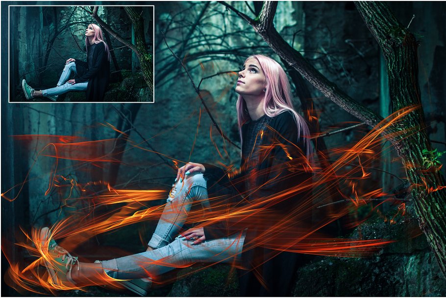 4K火焰耀斑叠层背景第5卷 4K Fire Flares Overlays Vol. 5插图(2)