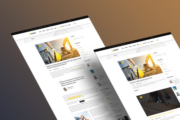 建筑服务公司官网PSD模板 Recover PSD Template插图(6)