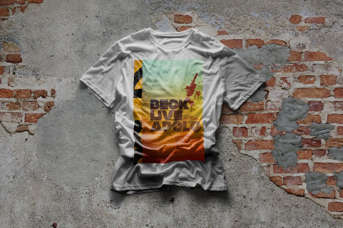 都市风格T恤印花图案设计预览样机素材库精选 Urban T-Shirt Mock-Up插图(2)