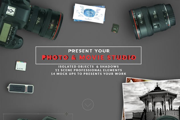 DSLR拍照/摄像场景样机 DSLR Photo / Video Mock Up Creator插图(1)