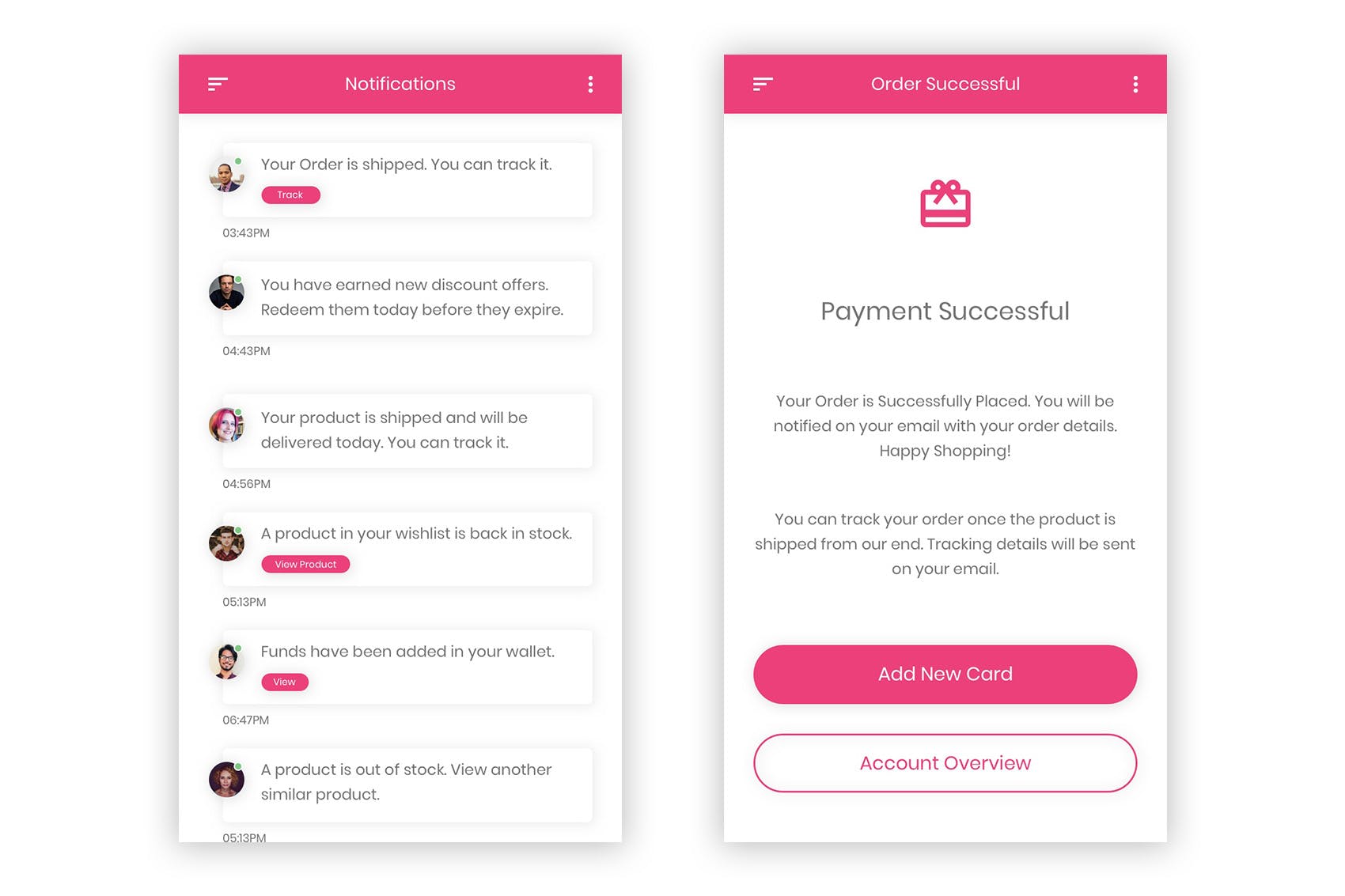 礼品&鲜花预订APP应用UI设计套件PSD模板 Khushi – Gifts & Flowers Shop UI Kit (Photoshop)插图(9)
