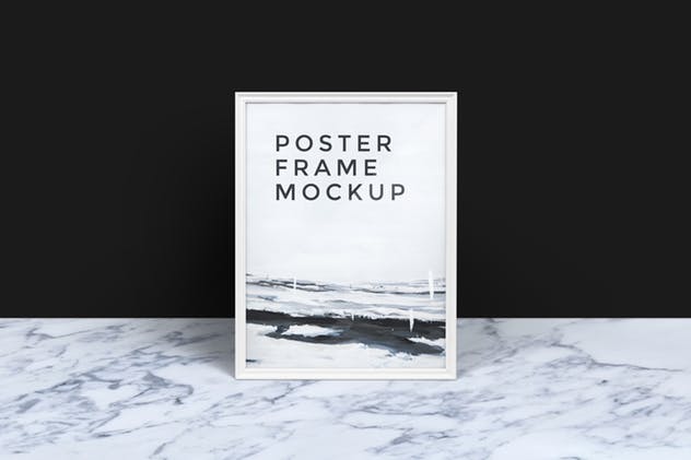 创意海报设计预览相框样机模板 Poster Frame Mockup插图(6)