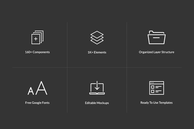 网站项目快速启动 UI 套件 Inception UI Kit插图(4)