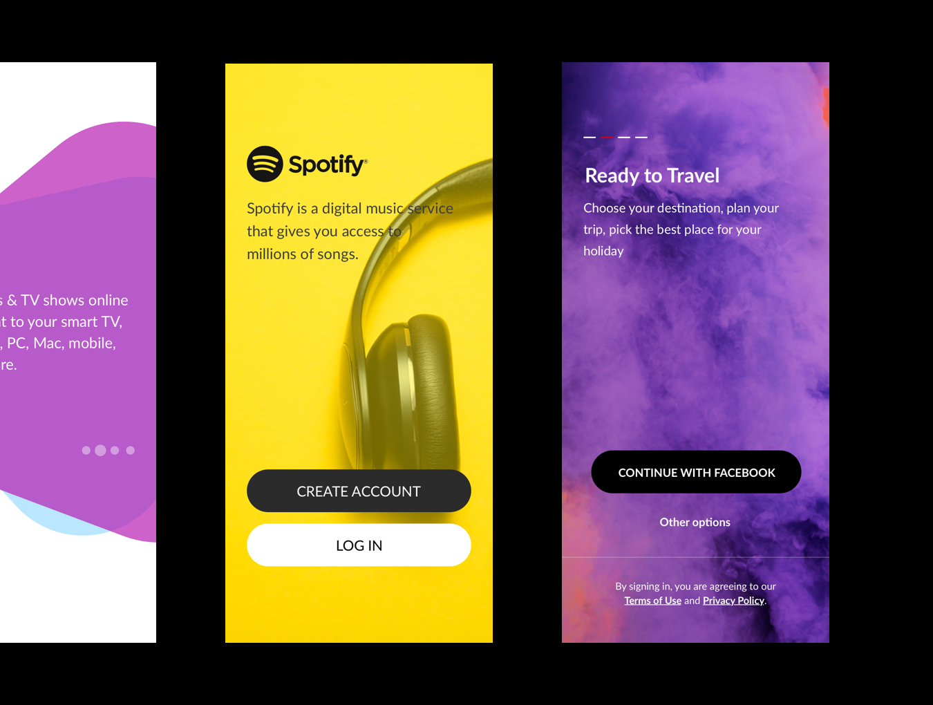 素材库下午茶：移动端APP登录注册页创意设计套装下载[Fig,Sketch]插图(2)