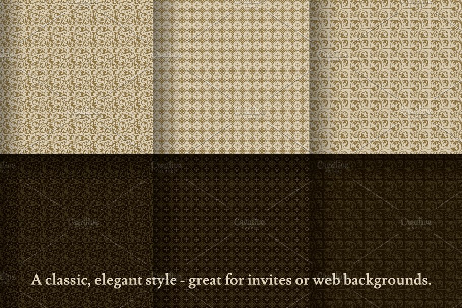 爵士音乐时代装饰纹理 Jazz Age Decorative Patterns插图(1)