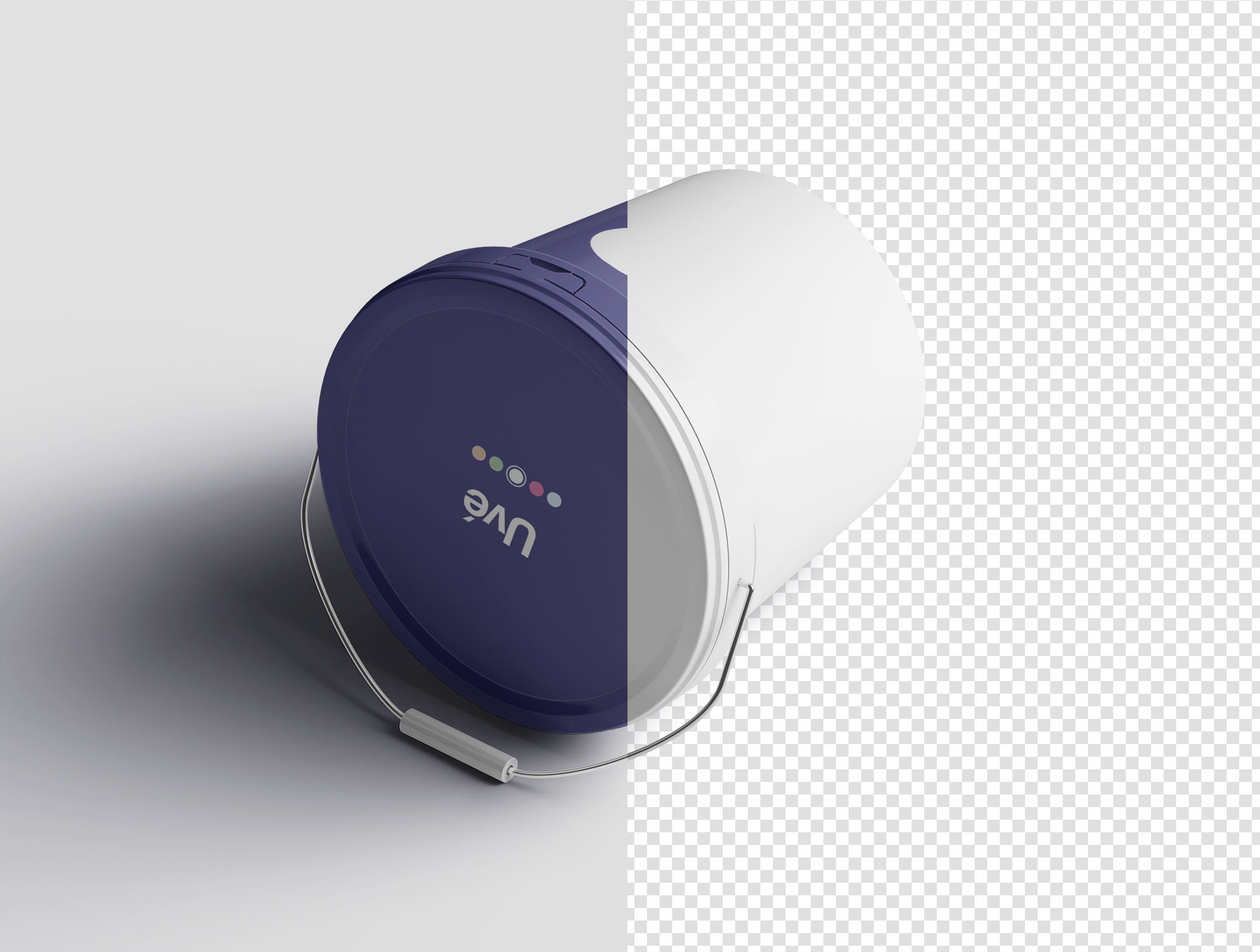 环保油漆桶外观设计样机模板 Paint Bucket Mockup插图(7)