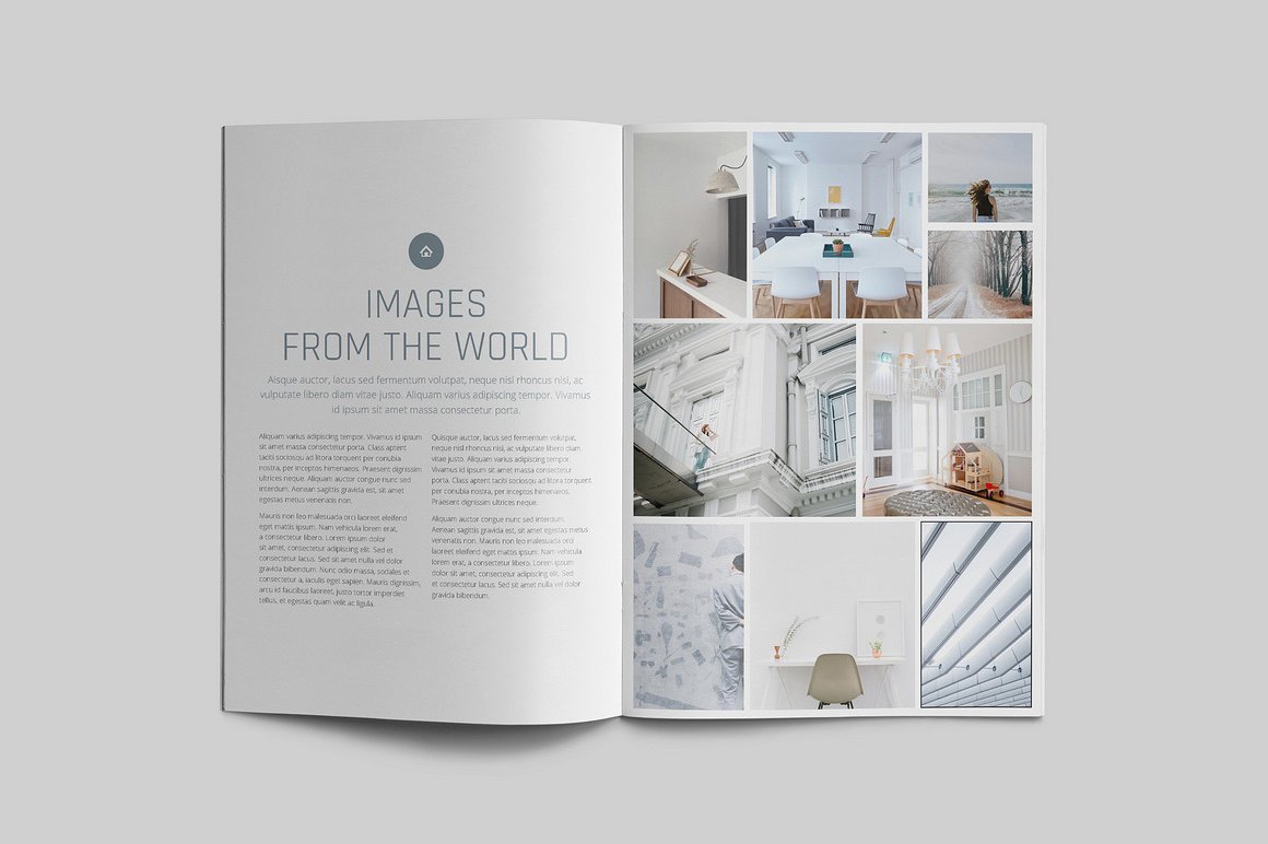 100页漂亮极简的商业化杂志模板下载[indd]插图(3)