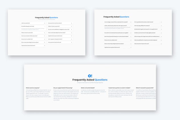 10款FAQ帮助中心页面设计UI模板 10 FAQs Widget Design for Web-UI Kit插图(3)
