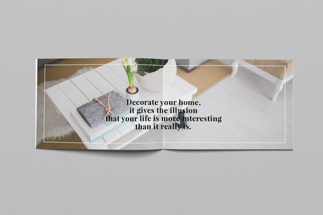 横向尺寸简约室内设计画册设计模板 Simplest Landscape Magazine插图(12)