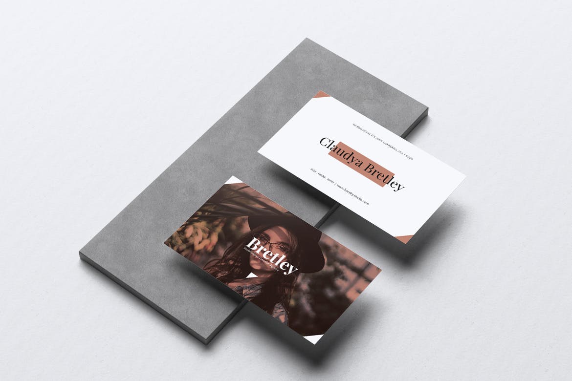 时装店传单和素材库精选名片模板 BRETLEY Fashion Store Flyer & Business Card插图(2)