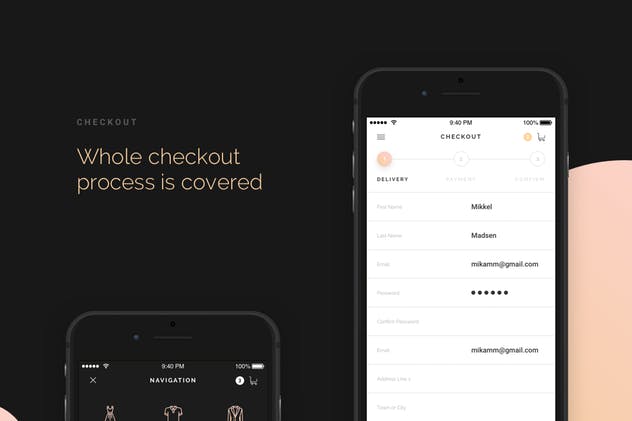 奢侈品电子商务APP应用UI套件 Modda –  E-Commerce Mobile UI Kit插图(7)