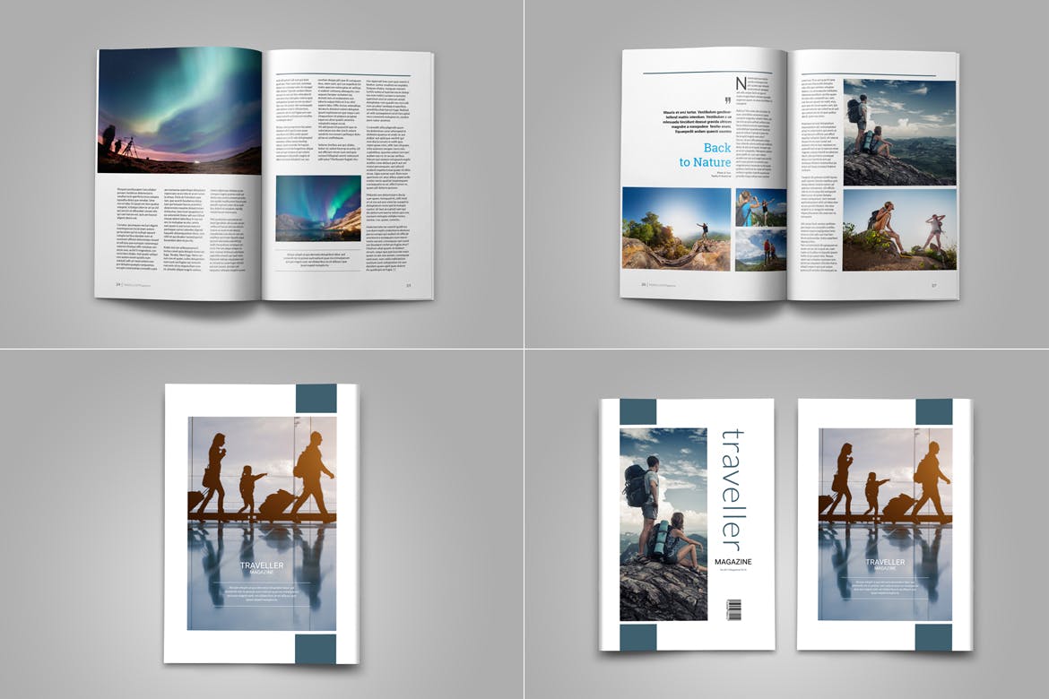 高品质的时尚多用途旅行杂志楼书画册品牌手册设计模板（indd）插图(13)