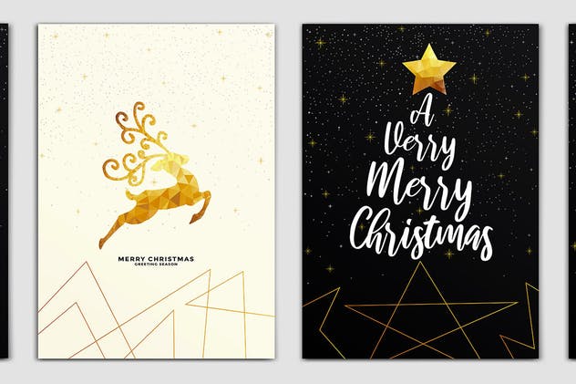 圣诞节&新年贺卡海报设计模板合集 Merry Christmas and Happy New Year Brochure插图(8)