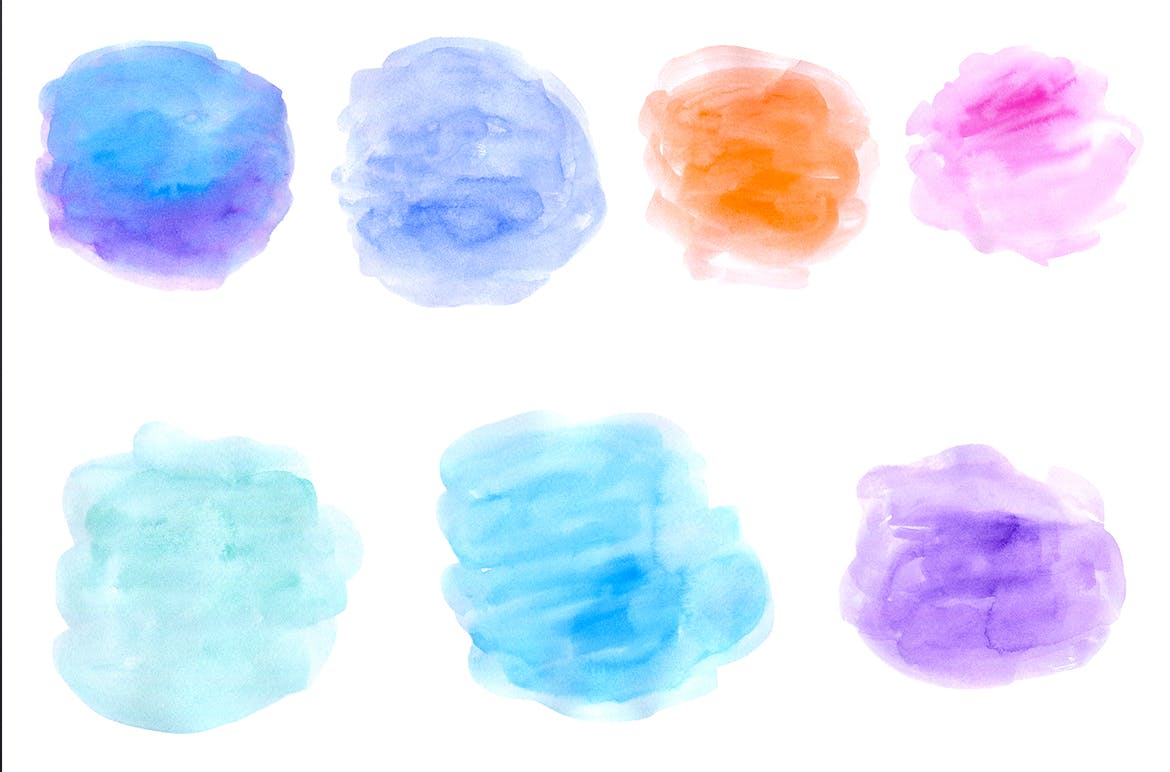 水彩手绘秋天花卉图案PNG素材 Fall Colors Watercolor Design Kit插图(14)