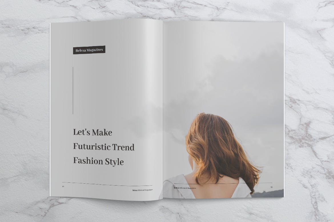 高端优雅时尚服饰杂志版式设计模板 BELEZA Fashion Magazines插图(9)