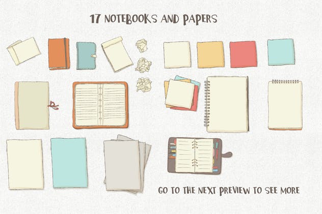 手绘插画风格场景设计素材包 Illustrated Scene Creator插图(3)