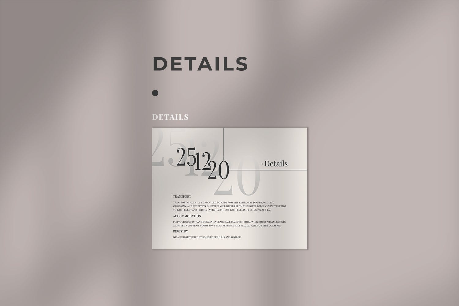 朴实无华风格婚礼邀请设计素材包 Modern Minimalist Wedding Suite插图(4)