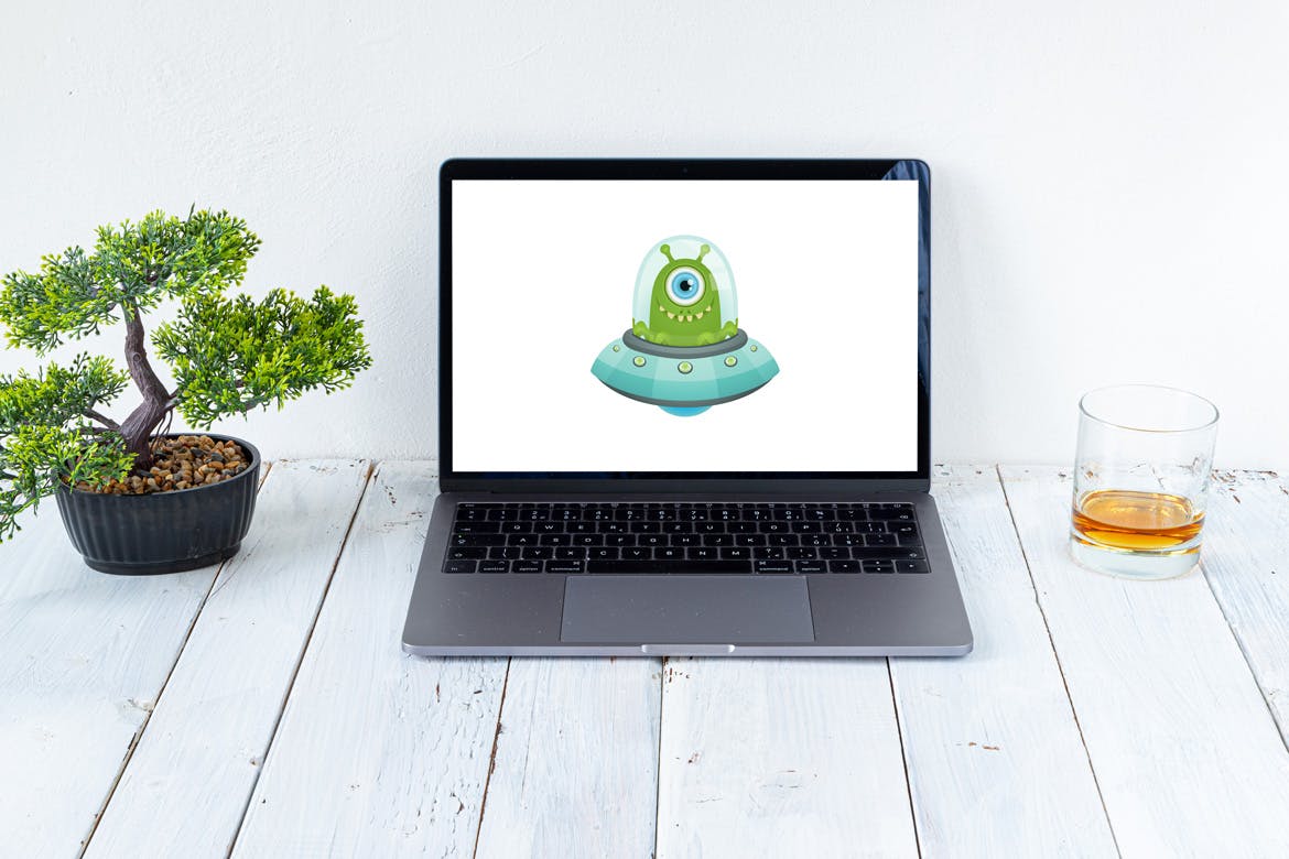 旧木桌上的Macbook&iPhone样机模板v1 Spojeeto Device Mock-ups vol.1插图(14)